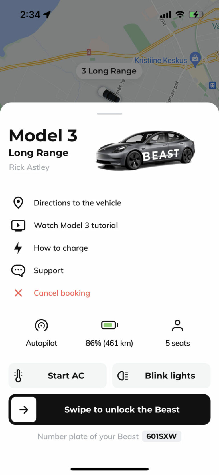 Rent a Tesla - Beast App 13