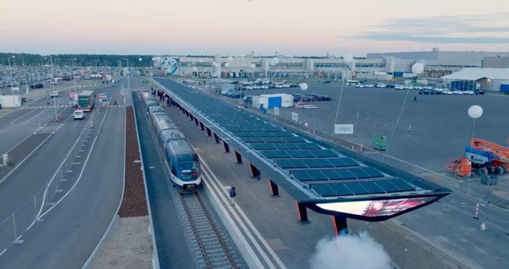 Tesla Giga Berlin Train 